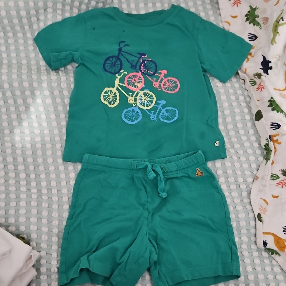 GAP Teal Bicycle Print Outfit